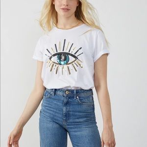 South Parade
Lola - Loose Tee - Evil Eye - White
